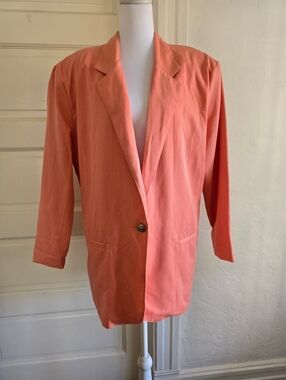Vintage Ormund Women's Coral Single-Button Blazer